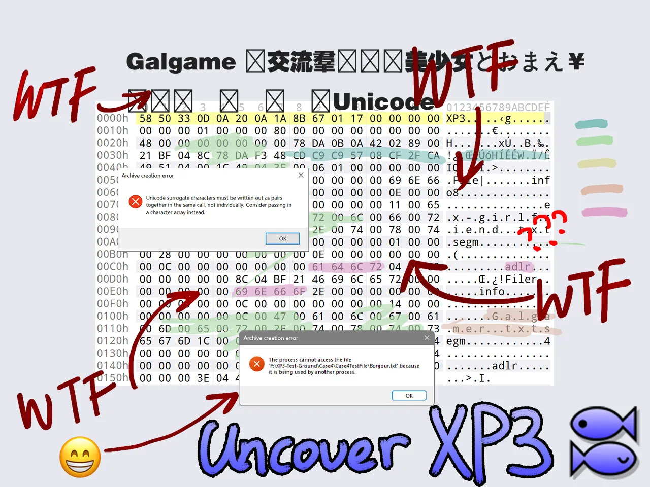 Cover Image for Uncover XP3 前篇：認識基本 XP3 封包格式